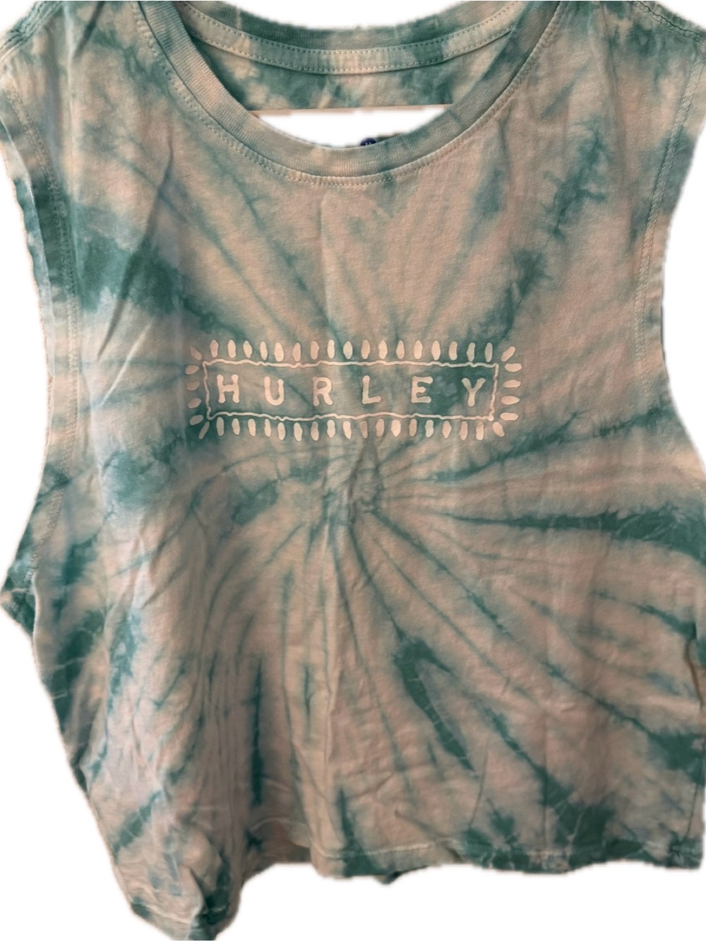Hurley Kids Medium Teal Tie-Dye Sleeveless Top